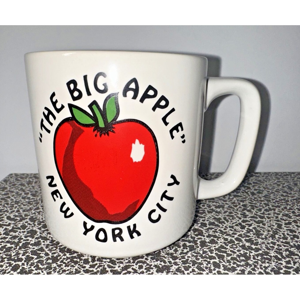 Vintage 1970s/80s New York City "Big Apple" Coffee‎ Mug/Cup Metro Korea NOS